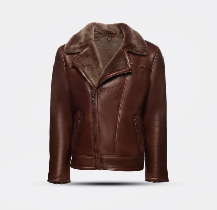 Luxurious Shearling Leather Jacket