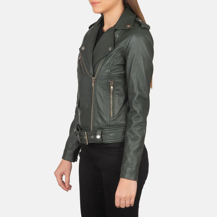 Women_s_Alison_Green_Leather_Biker_Jacket_Side_Pose_c15d62be-3330-4781-bd22-0b27ba5070bc_720x